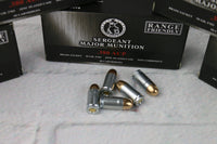 Sergeant Major Munition .380 95gr FMJ (Brass Jacketed, Non-Magnetic Bullet), Zinc Plated Steel Casing, Range Friendly. 1000 rounds NO CREDIT CARD FEES